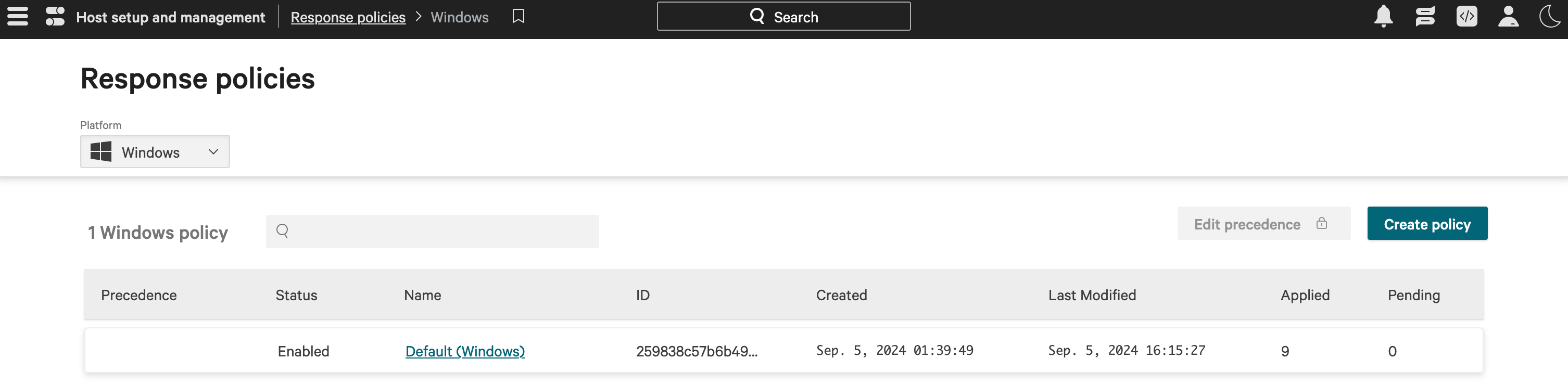 CrowdStrike Response Policies