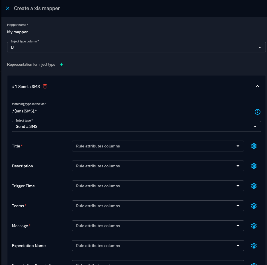 Creating an xls mapper